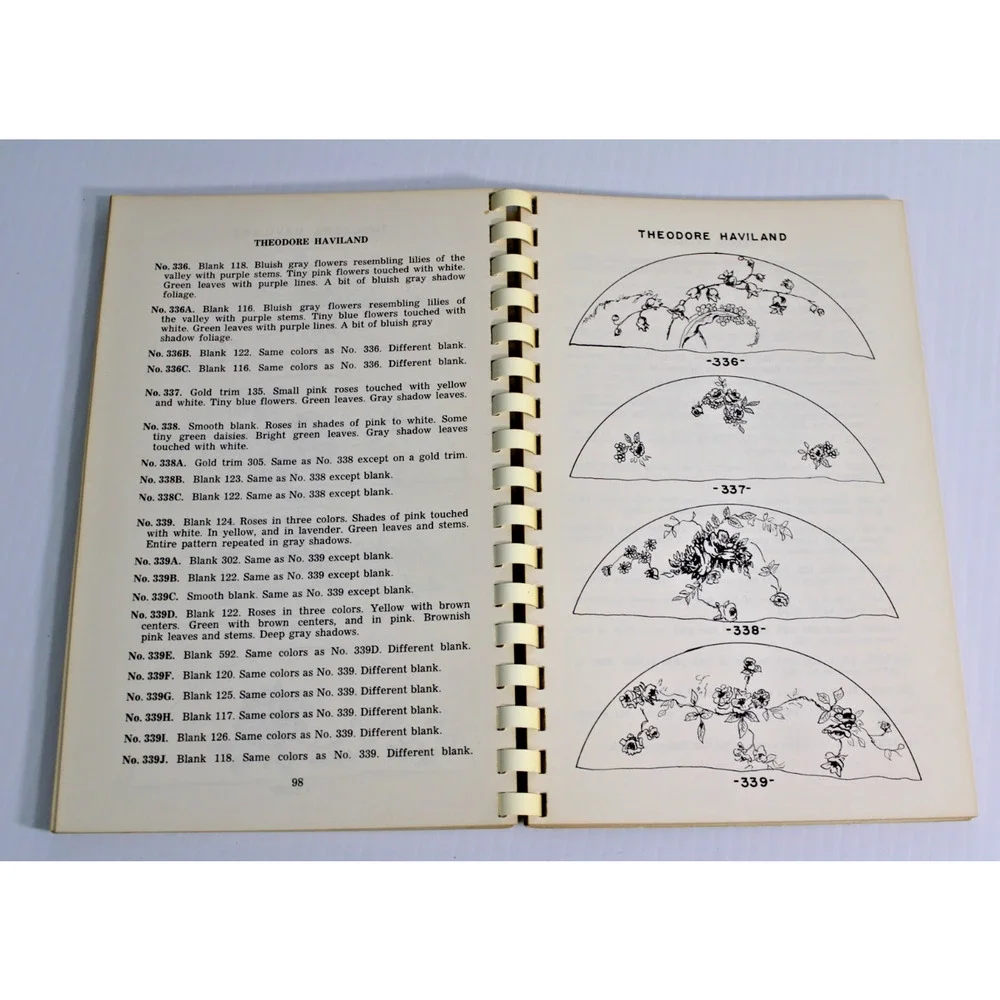 Two Hundred Patterns Haviland China Book Two Arlene Schleiger 1952 Reference